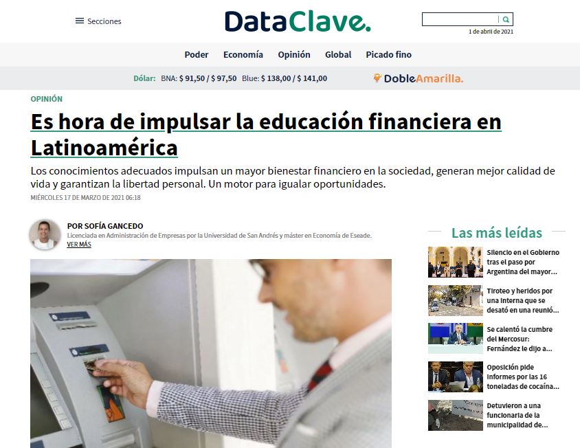 Es hora de impulsar la educación financiera en Latinoamérica
