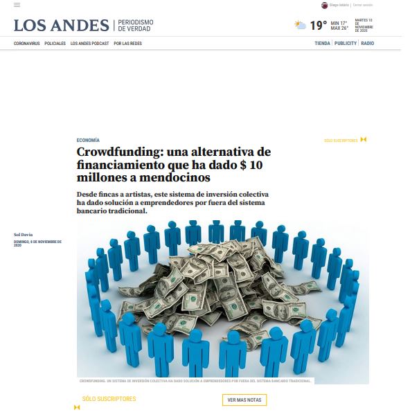 Crowdfunding: a financing alternative that has given millions to its investors