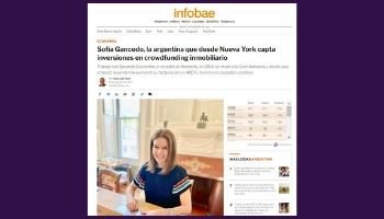 Sofía Gancedo, la argentina que desde Nueva York capta inversiones en crowdfunding inmobiliario