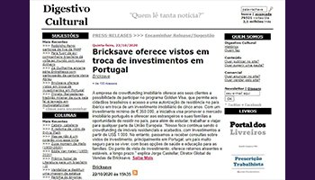 Bricksave oferece vistos em troca de investimentos em Portugal
