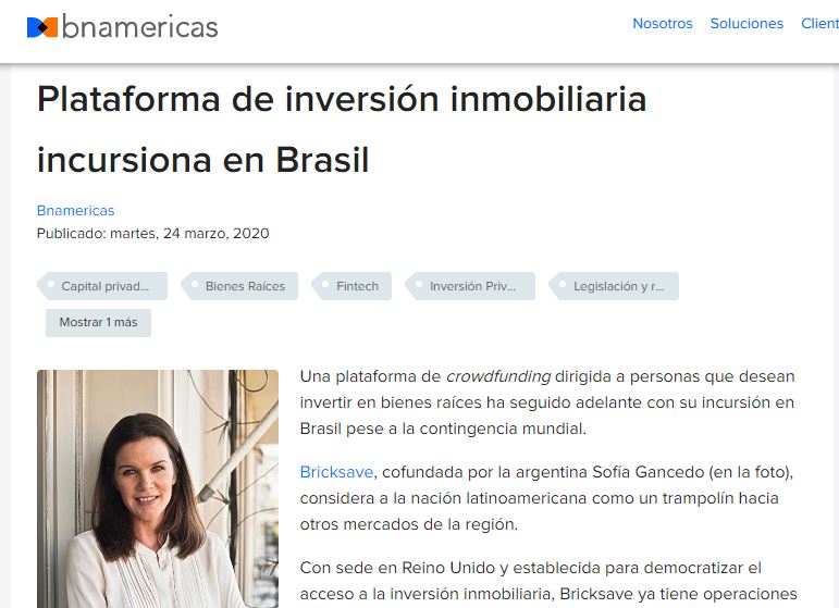 Plataforma de investimento imobiliário se aventura no Brasil