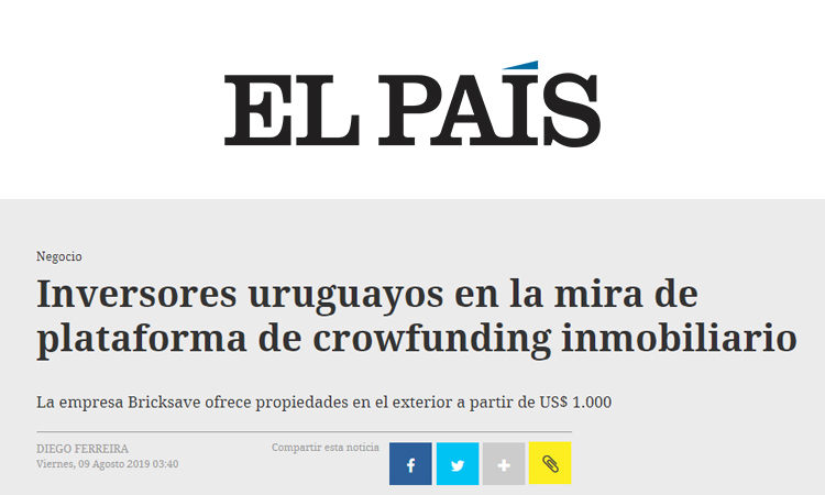 Inversores uruguayos en la mira de plataforma de crowfunding inmobiliario