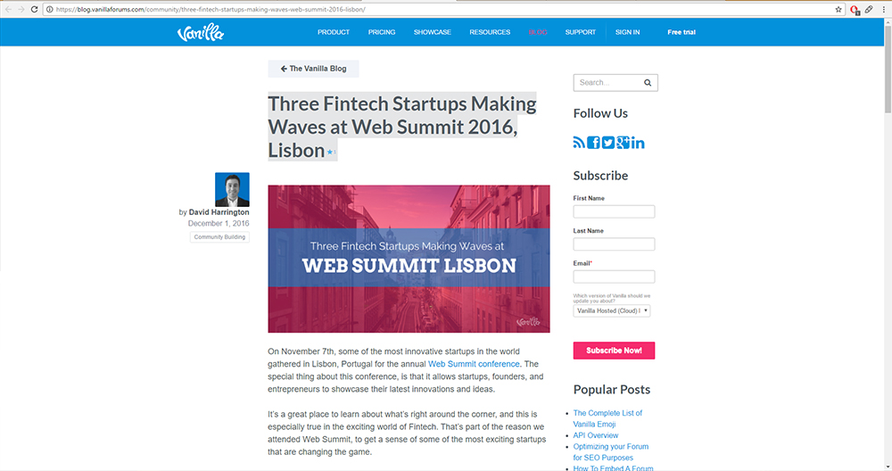 Three Fintech Startups Making Waves at Web Summit 2016, LisbonThree Fintech Startups Making Waves at Web Summit 2016, Lisbon