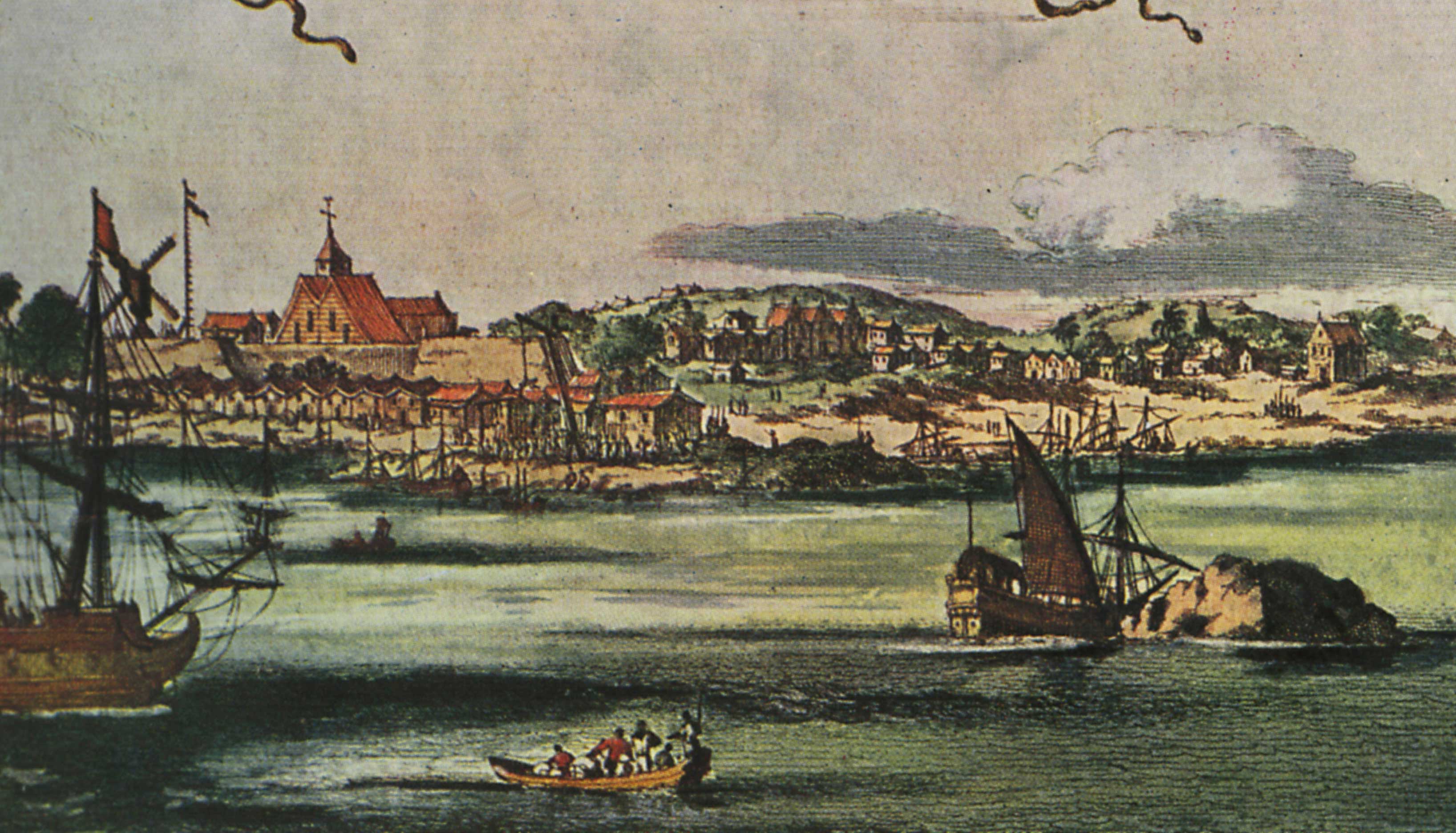 New York in the 17th century, when it was still known as New Amsterdam